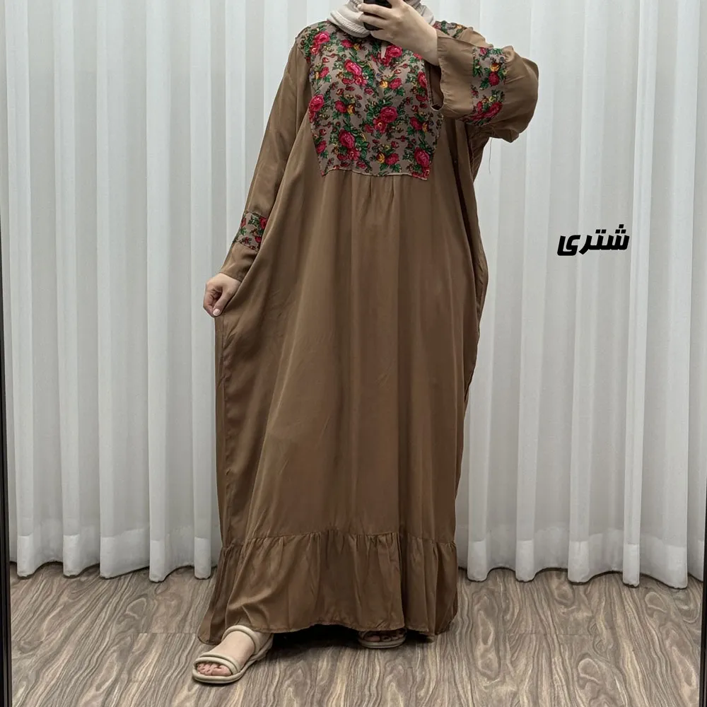 پیراهن نخی مدل پرنس پانچی کد J1786