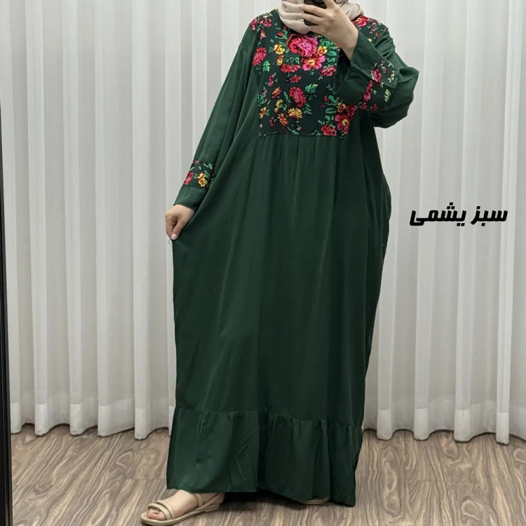 پیراهن نخی مدل پرنس پانچی کد J1786