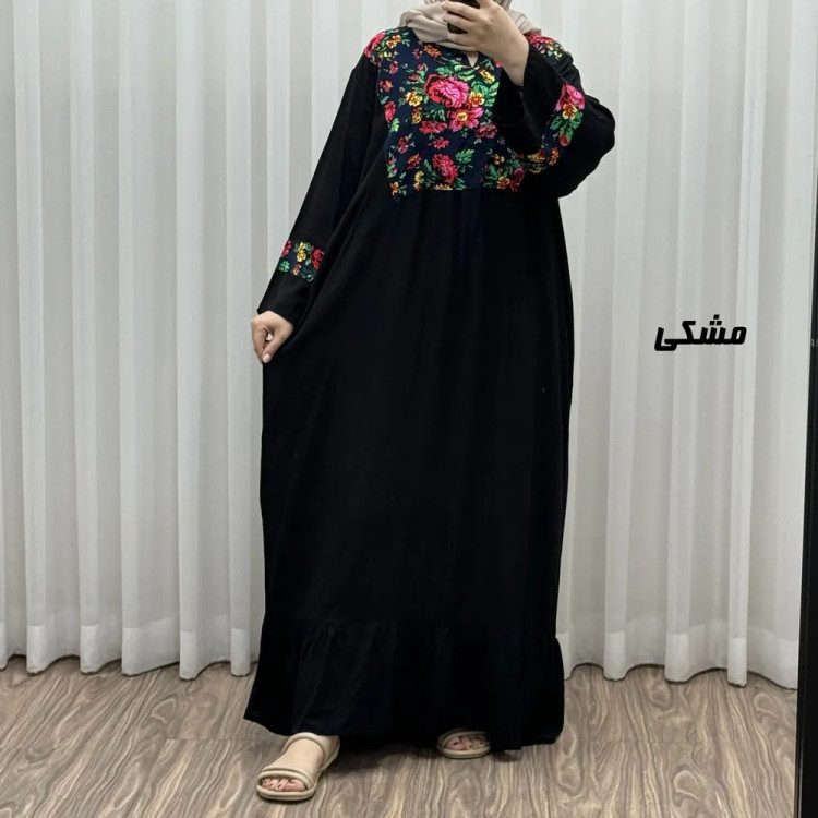 پیراهن نخی مدل پرنس پانچی کد J1786