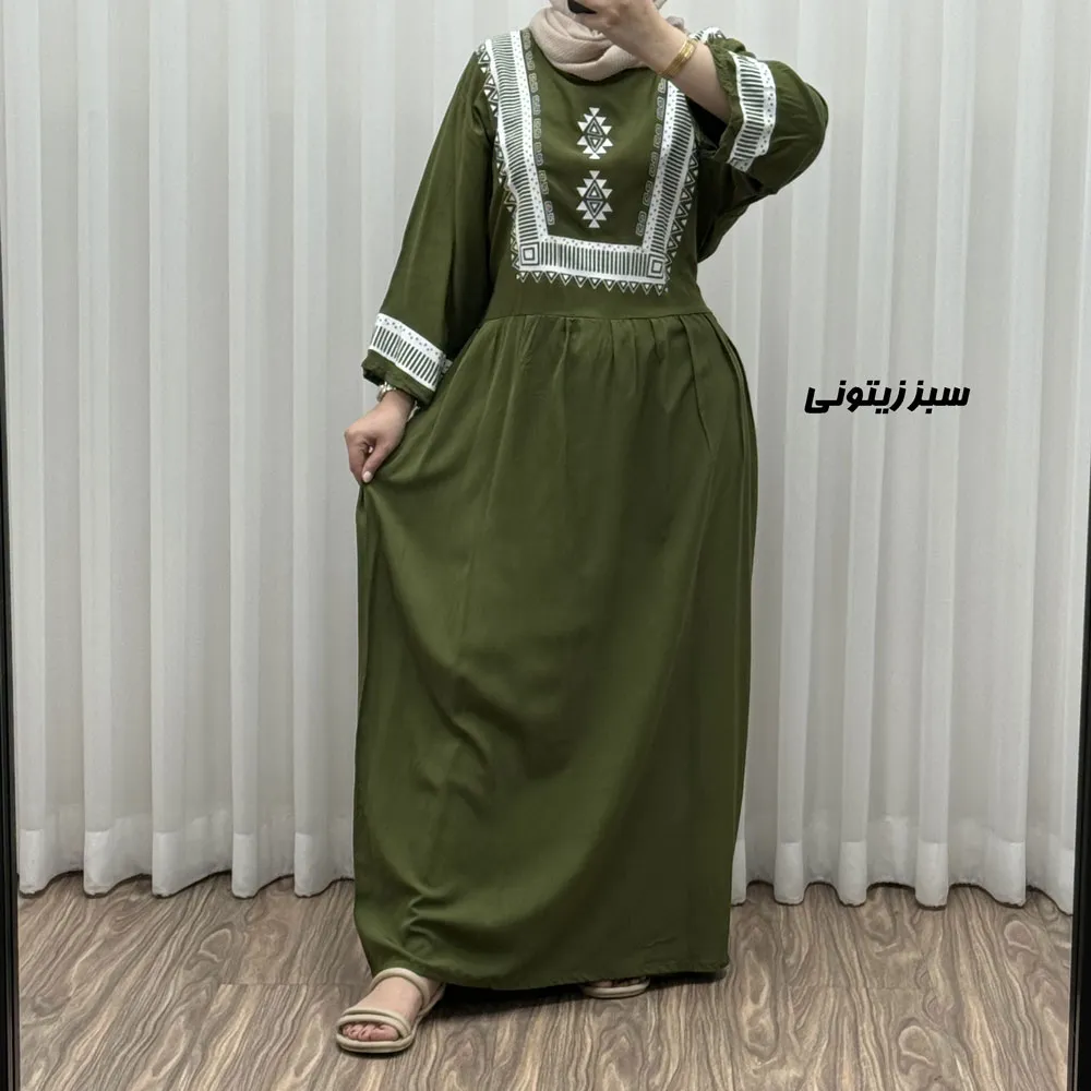پیراهن نخی مدل پادمیرا R1842