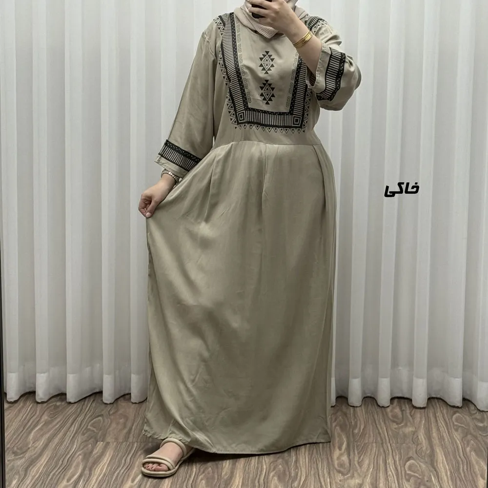 پیراهن نخی مدل پادمیرا R1842