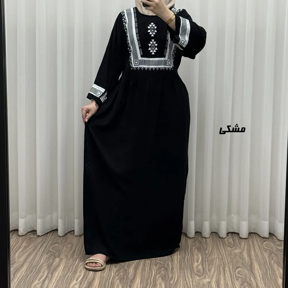 پیراهن نخی مدل پادمیرا R1842