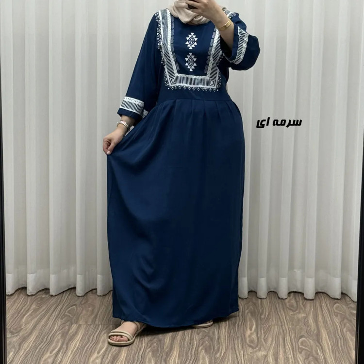 پیراهن نخی مدل پادمیرا R1842