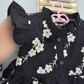 سارافون دخترانه لنین طرح شکوفه سایز 3 تا 8 سال
