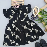 سارافون دخترانه لنین طرح شکوفه سایز 3 تا 8 سال