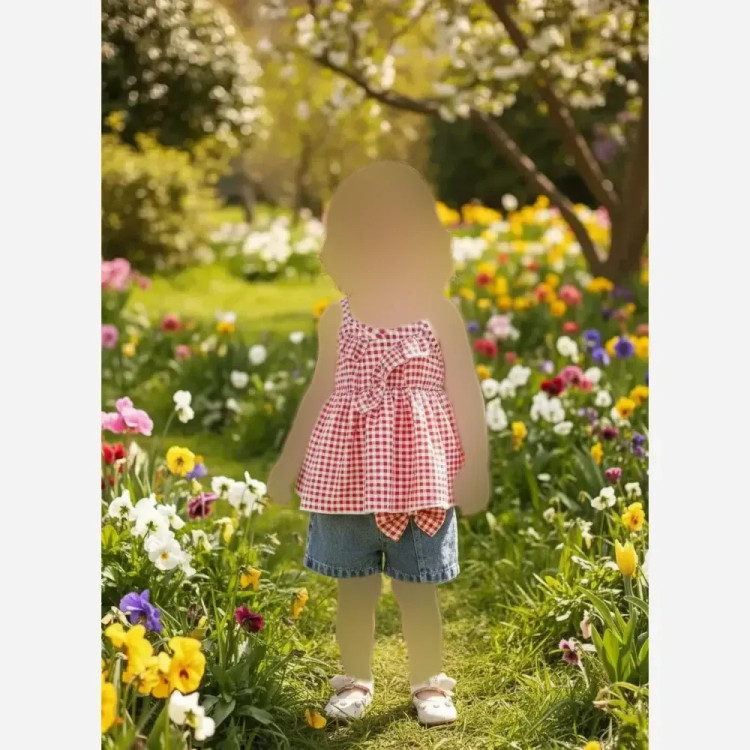 ست تاپ و شورت دخترانه وارداتی مناسب 6 ماه تا 4 سال