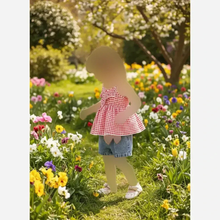 ست تاپ و شورت دخترانه وارداتی مناسب 6 ماه تا 4 سال