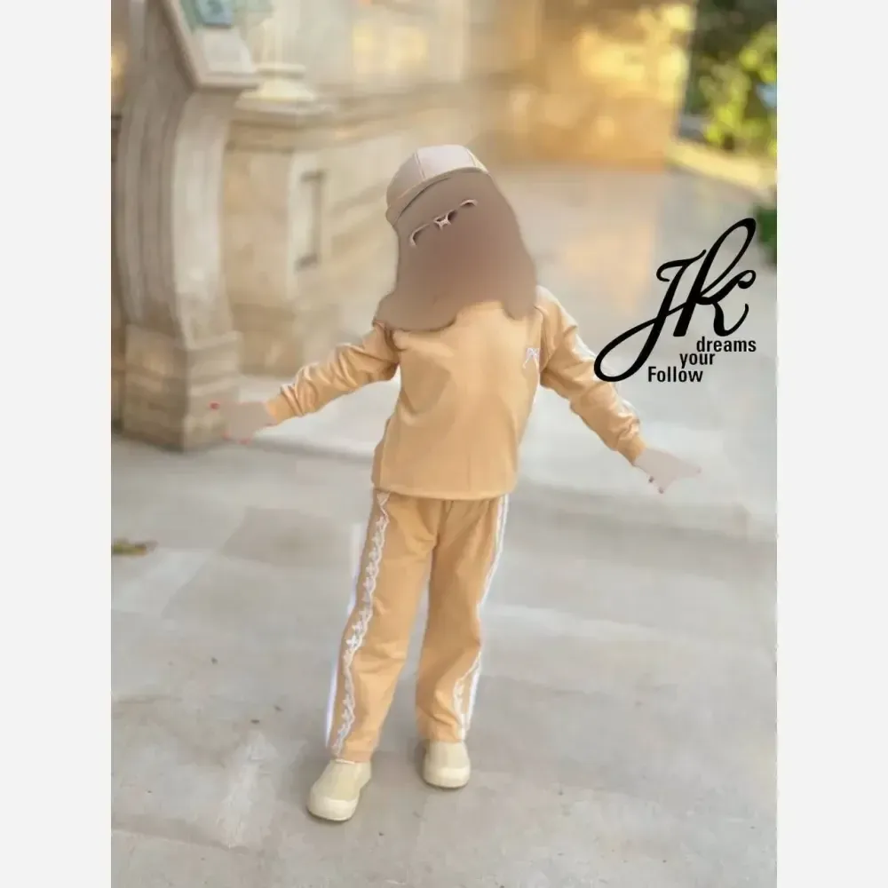ست بلوز و شلوار دخترانه دورس پنبه لاکرا سایز 40 تا 55