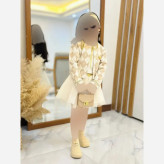 ست سه تیکه کت و دامن و تاپ دخترانه مجلسی سایز 50 و 55