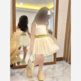 ست سه تیکه کت و دامن و تاپ دخترانه مجلسی سایز 50 و 55