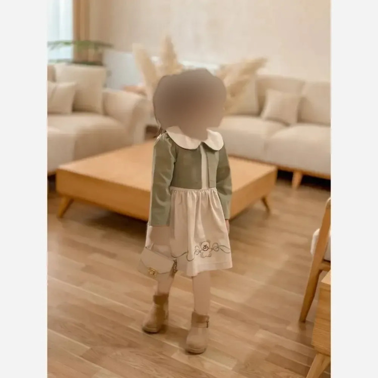 کت و سارافون دخترانه گلدوزی شده مناسب 3 تا 7 سال با طراحی خاص و دوخت تمیز