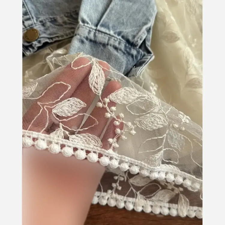 ست کت و سارافون دخترانه مجلسی آستردار مناسب 1.5 تا 7 سال
