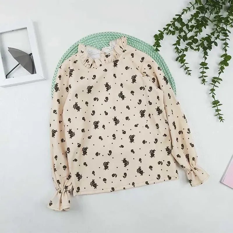 ست بلوز و سارافون دخترانه مخمل کبریتی طرح خرسی