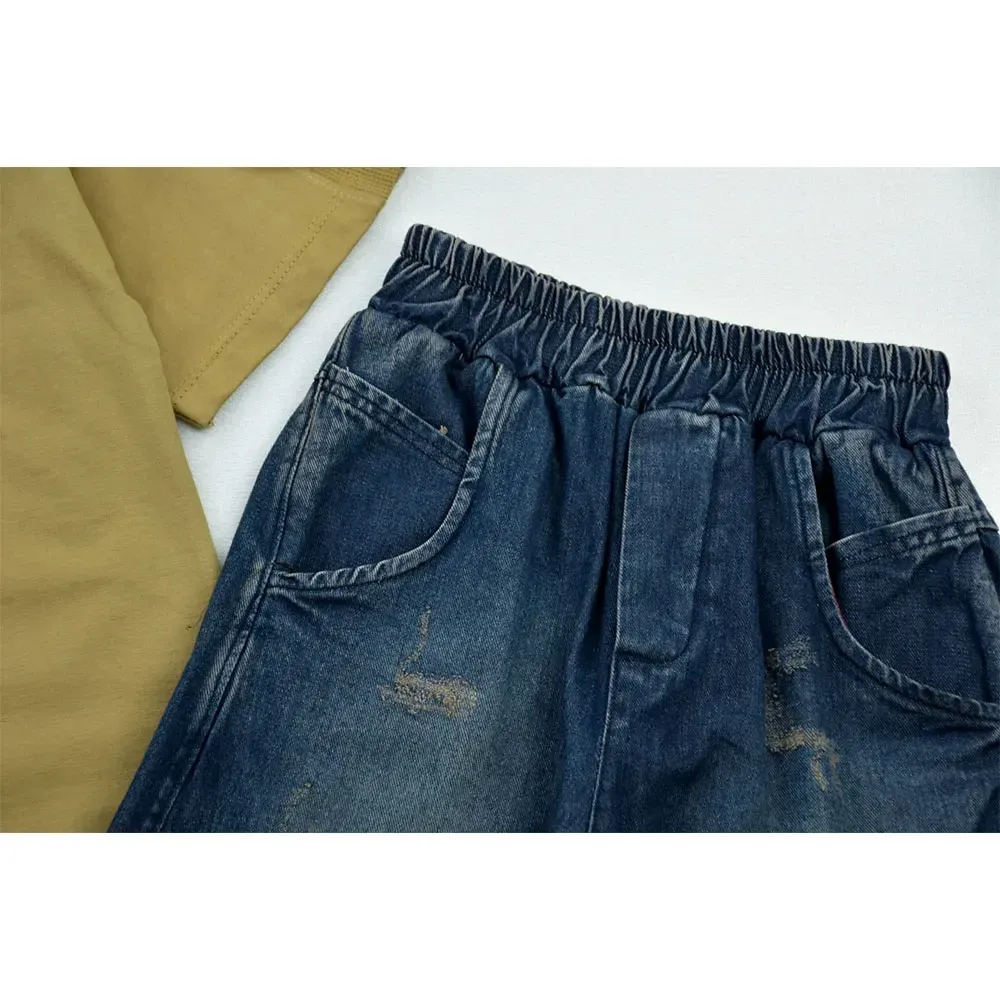 ست تیشرت و شلوارک پسرانه طرح FASHION ICN کد 11362