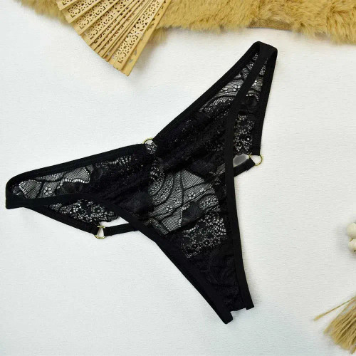 شورت فانتزی زنانه دانتل مشکی سایز XL کد 11566