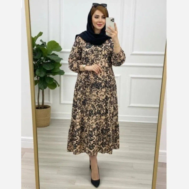 پیراهن زنانه اسپرت طرح مانتویی مدل شاهدخت جنس سوپرسافت فری سایز مناسب بارداری و شیردهی