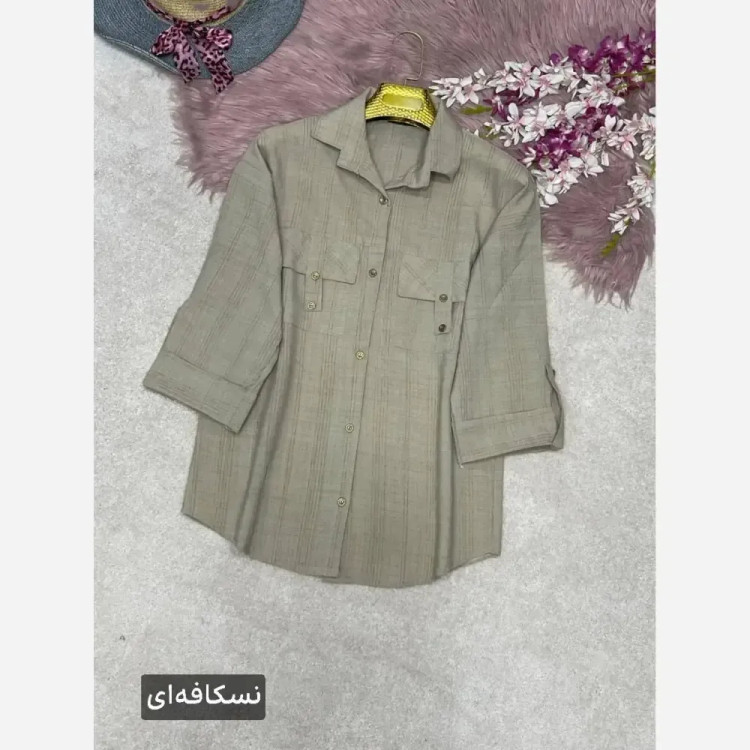 شومیز زنانه شانتون جیب صلیبی فری سایز 38 تا 46