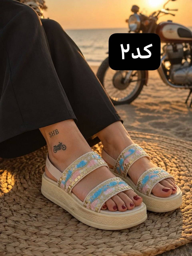 صندل زنانه سنتی زیره پلیمر سبک و راحت سایز 37 تا 40