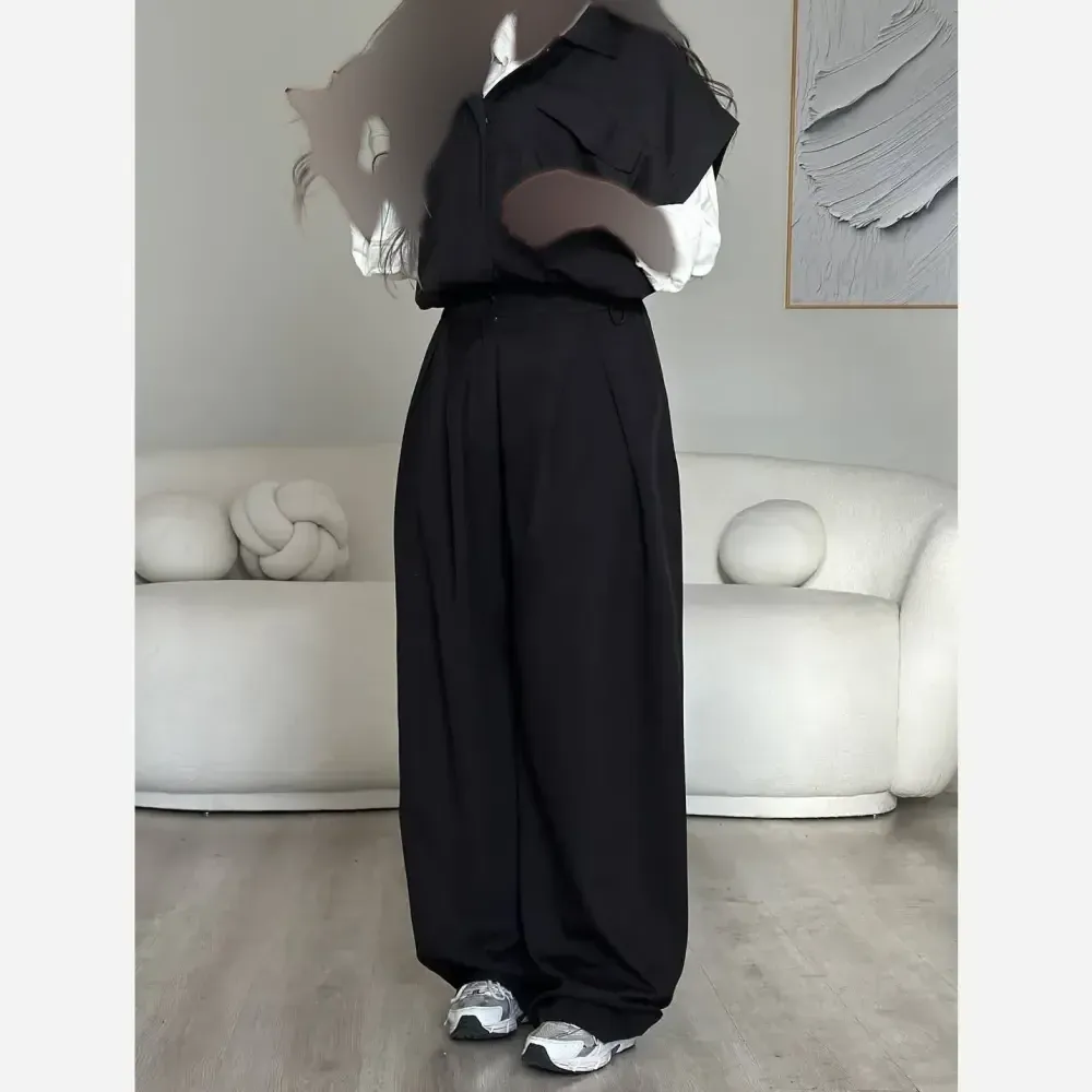 ست وست و شلوار زنانه کرپ مازراتی مدل کاملیا سایز 38 تا 54