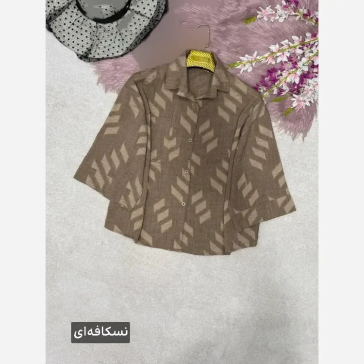 شومیز باکسی زنانه مدل سوین جنس شانتون فری سایز 38 تا 46