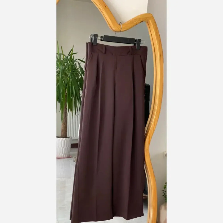 شلوار زنانه کرپ مورگان دمپا ریزشی مجلسی و روزمره پشت کش دار