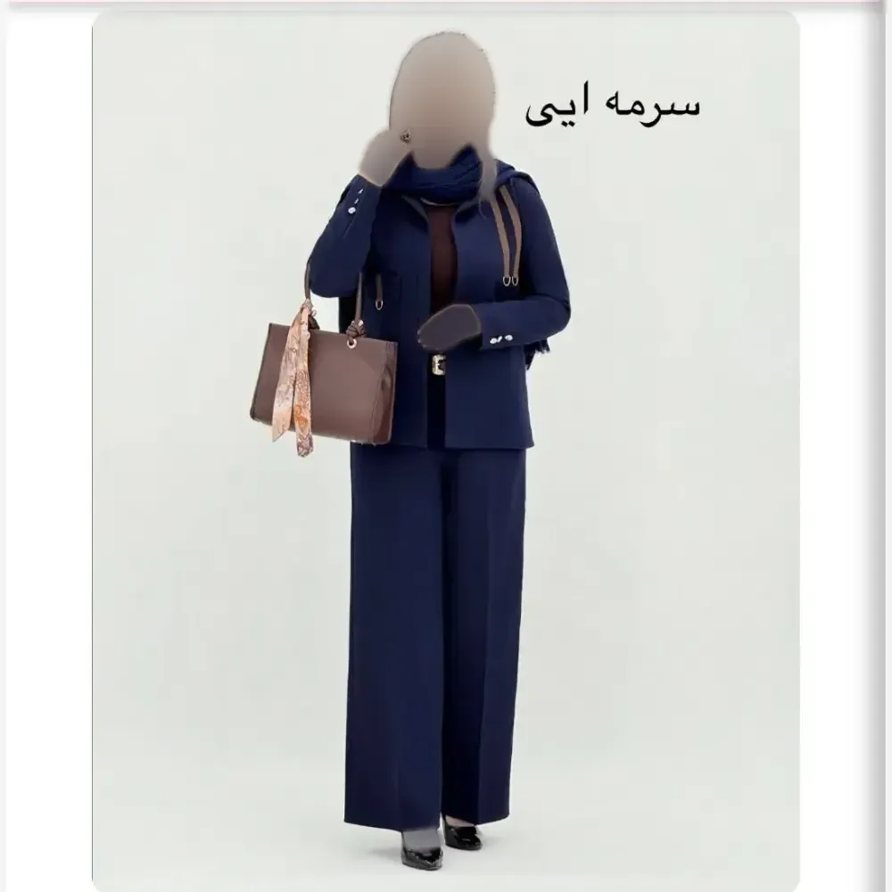 کت و شلوار زنانه مدل بهار جنس مازراتی درجه یک با شلوار بگ