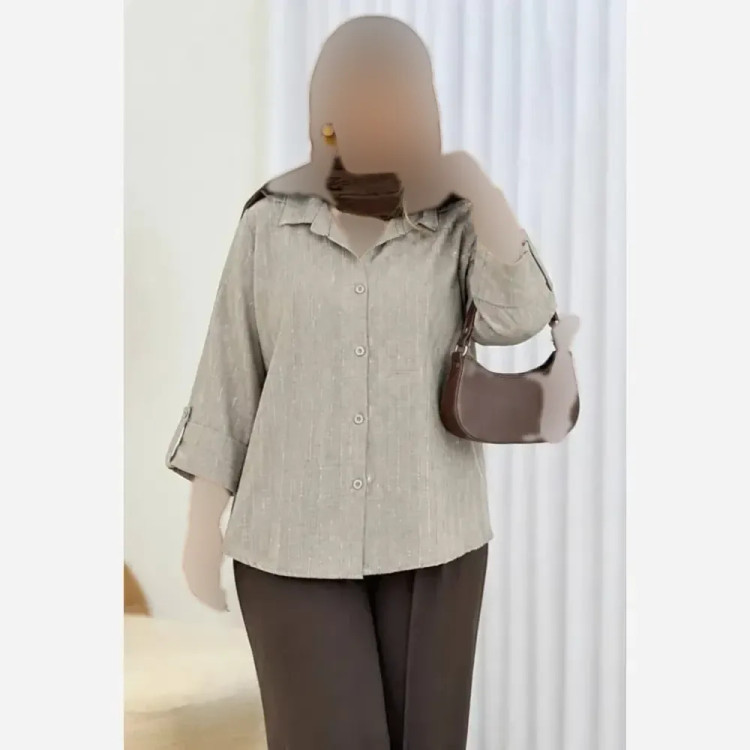 شومیز زنانه مدل فرناز جنس شانتون درجه یک فری سایز 36 تا 46