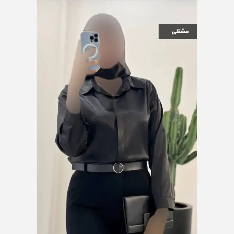 شومیز زنانه ساتن فرانسه ضخیم در 4 رنگ سایز 36 تا 46