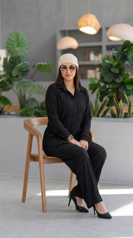 ست شومیز و شلوار زنانه جنس بامبو خنک و نرم در رنگبندی متنوع