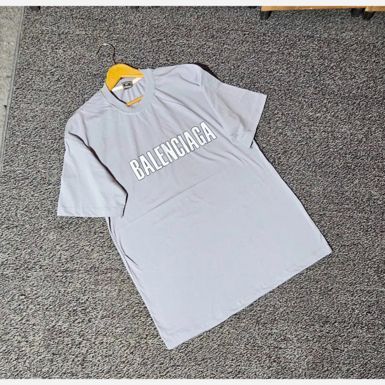 تیشرت مردانه بالنسیکا پنبه سوپر اعلا مشکی طوسی ذغالی کرمی سفید سایز XL XXL 3XL