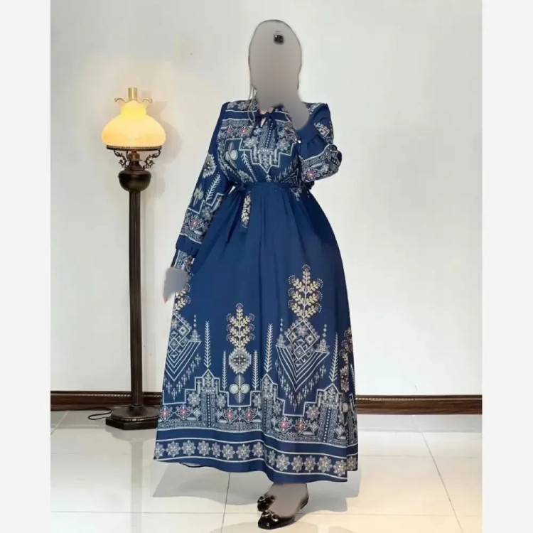 پیراهن ساحلی زنانه مدل کتیبه جنس بوگاتی فری سایز 38 تا 48