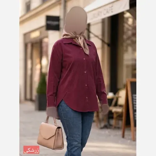 شومیز لینن مدل ملین زنانه رنگبندی پاستیلی سایز بزرگ 38 تا 50