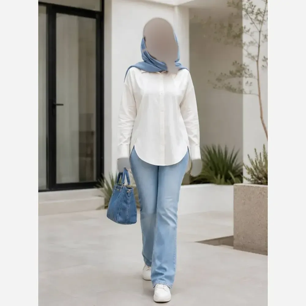 شومیز لینن مدل ملین زنانه رنگبندی پاستیلی سایز بزرگ 38 تا 50