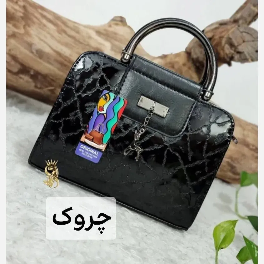 کیف مجلسی ورنی مدل اهو ابعاد 19 در 25 سانتیمتر