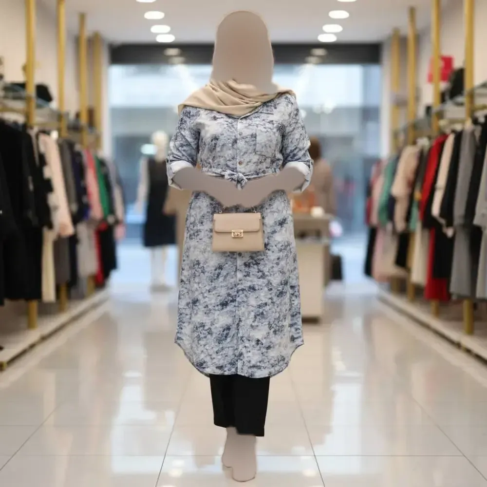 مانتو زنانه مدل گازوئیلی درسا جنس شانتون سوفیا فری سایز