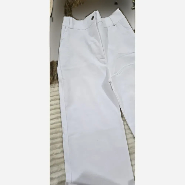 شلوار نیم بگ کتان کش زنانه در چهار رنگ متنوع و سایزبندی کامل