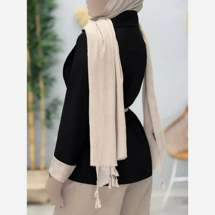 کت شلوار زنانه مزونی مدل موژان جنس صوفیا ژاکارد درجه یک سایز 38 تا 50