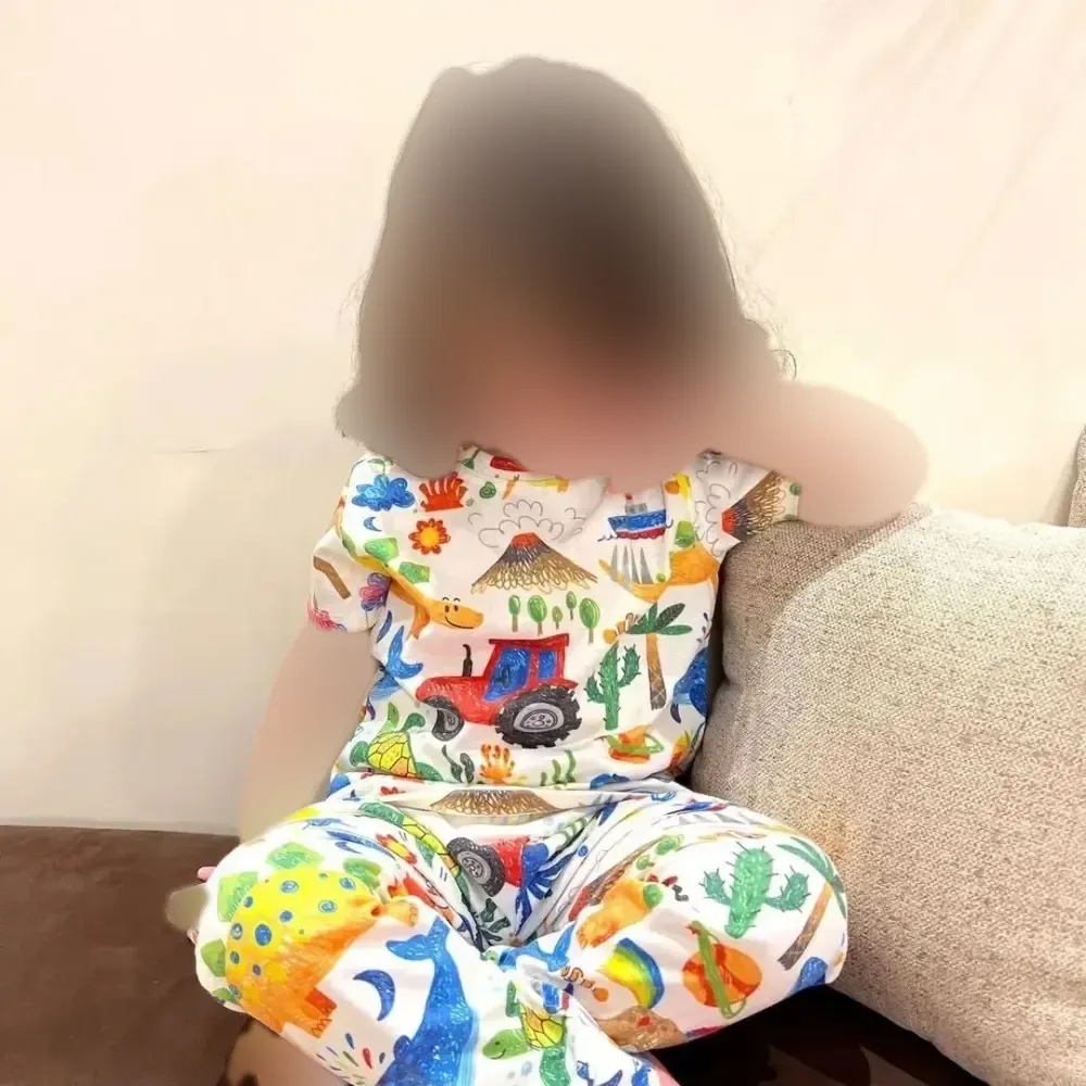 تیشرت شلوار بچگانه طرح نقاشی جنس نخ پنبه