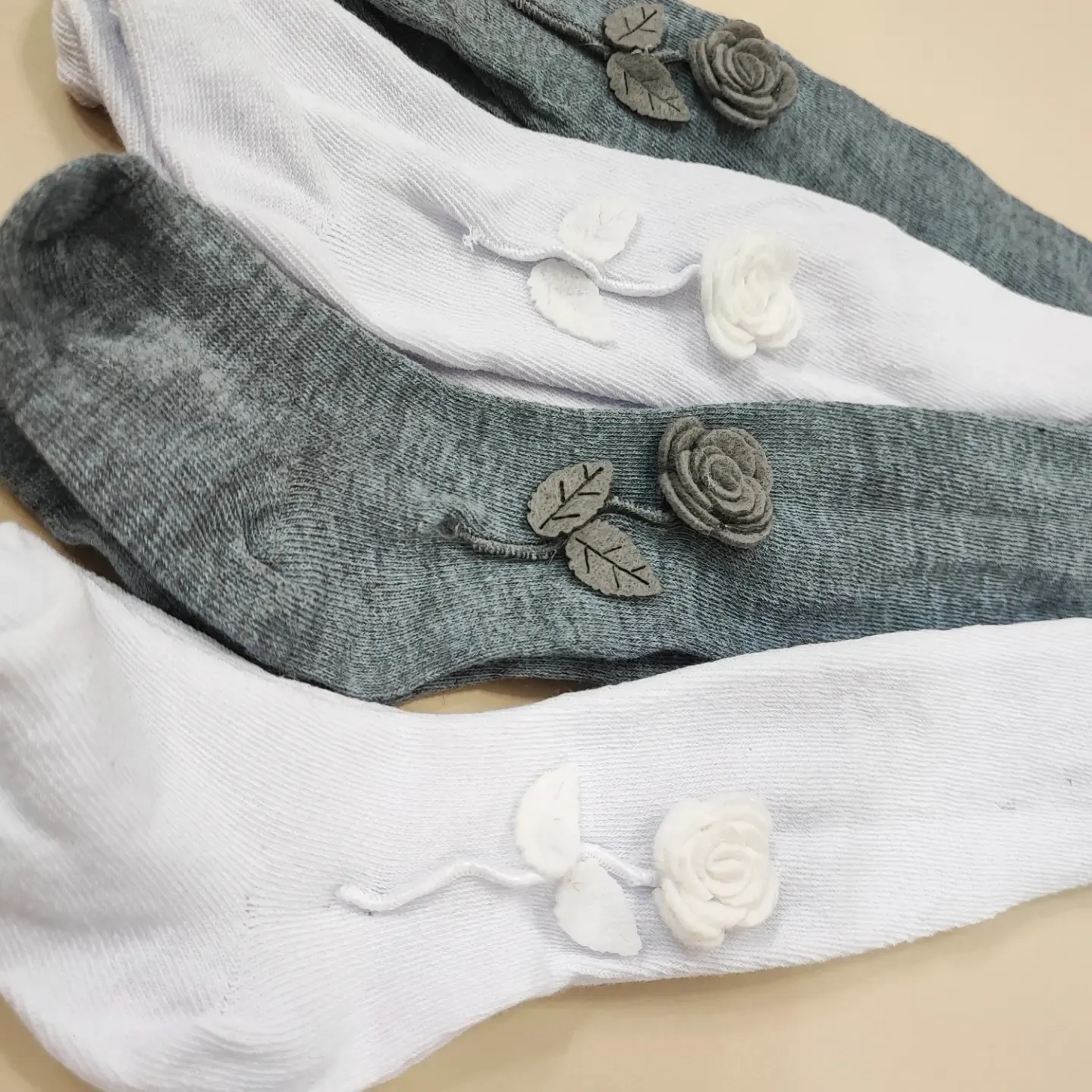 جوراب شلواری دخترانه تمام نخ بهاره طوسی سایز 4 تا 6 سال