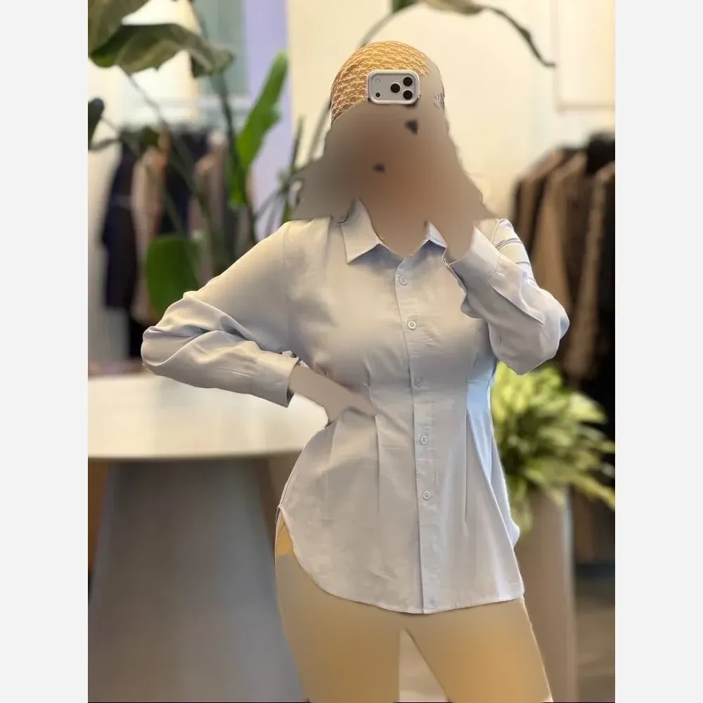 شومیز زنانه مدل کاترینا جنس ژاکلین فری سایز بندینکی