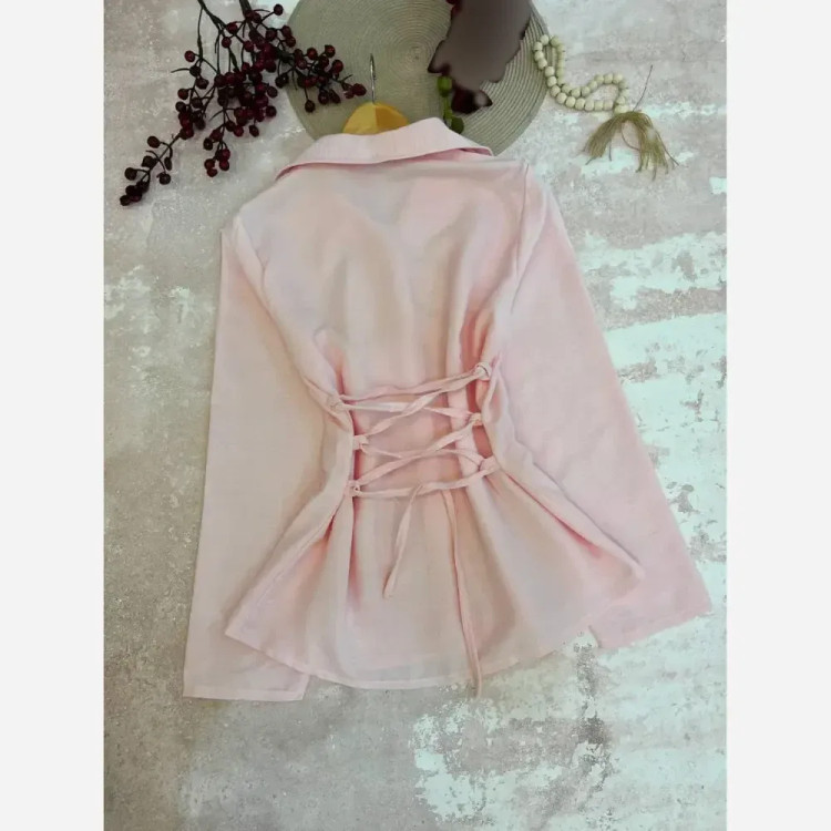 شومیز زنانه مدل کاترینا جنس ژاکلین فری سایز بندینکی
