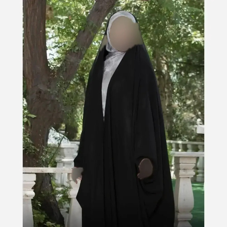 چادر جده عربی اصیل جنس کرپ حریر الاسود مشکی
