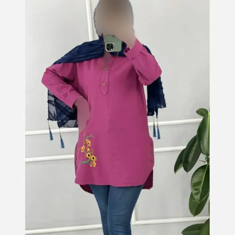 شومیز زنانه نیکا جنس الیاف فری سایز 38 تا 46