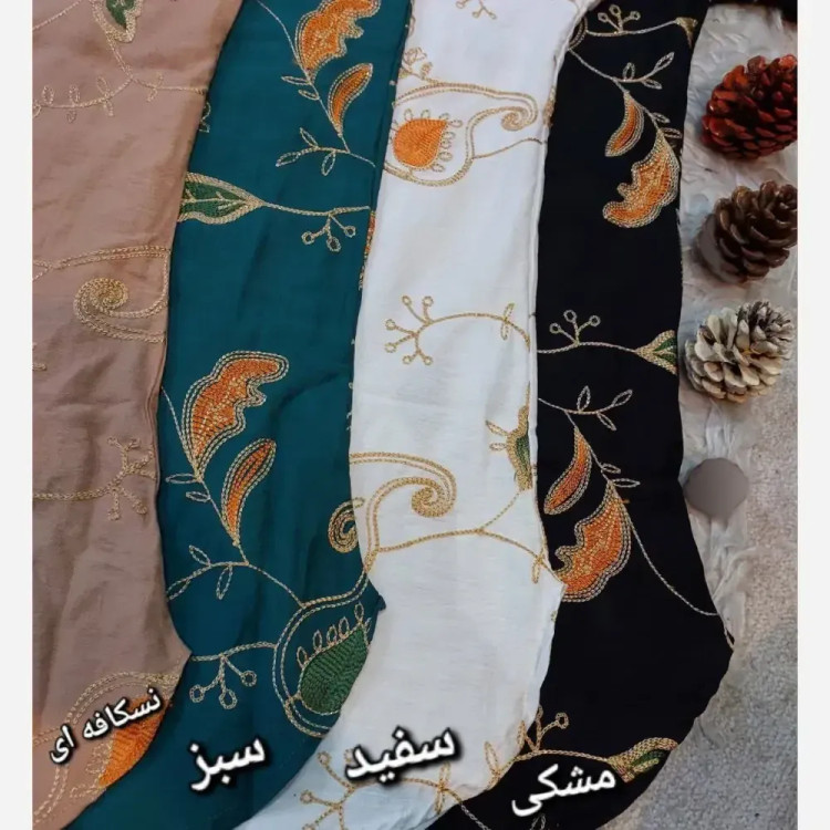 شومیز زنانه مدل سپیدار جنس کرسپو خامه دوزی شده دکمه دار