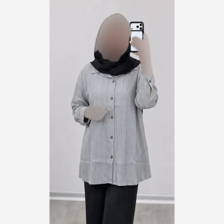 مانتو زنانه مجلسی فول نگین مدل کیمونو فری سایز جنس کنزی ژاکارد