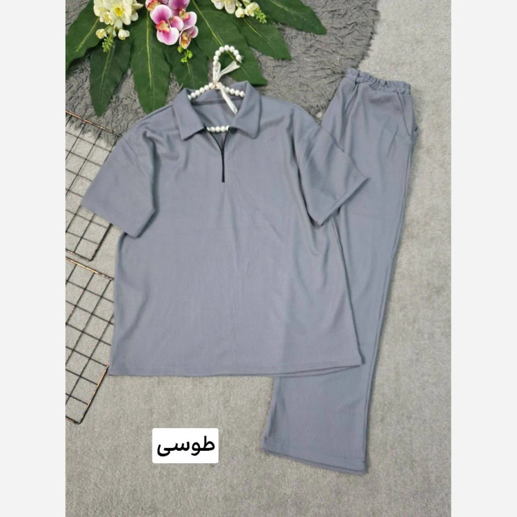 ست مردانه نیم زیپ جنس بیسکویتی فری سایز