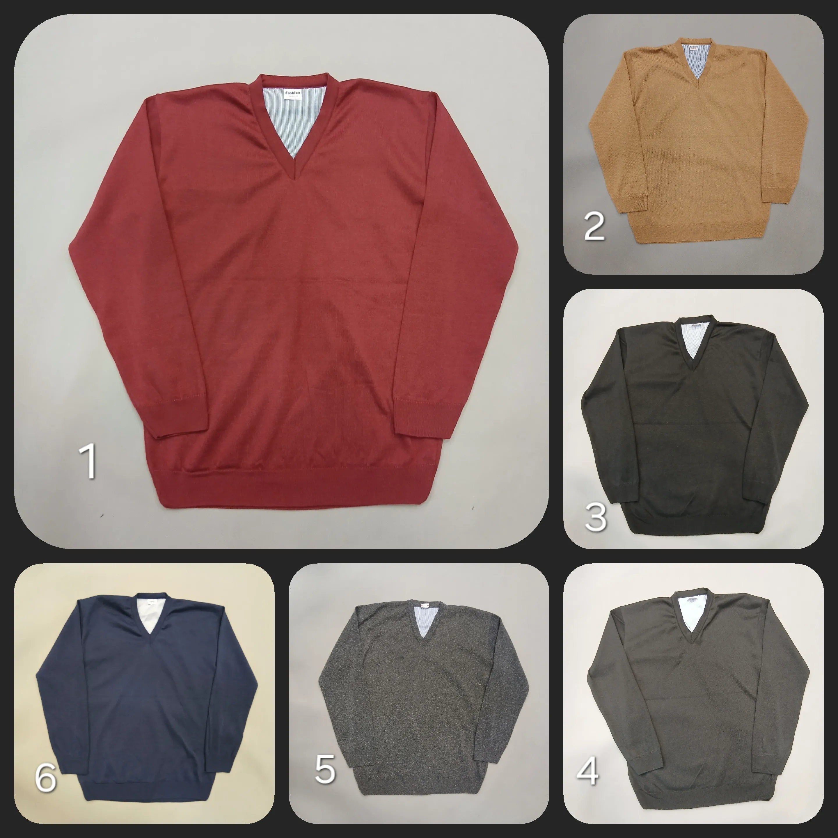 پلیور بافت یقه هفت مردانه فری سایز مناسب پاییز و زمستان