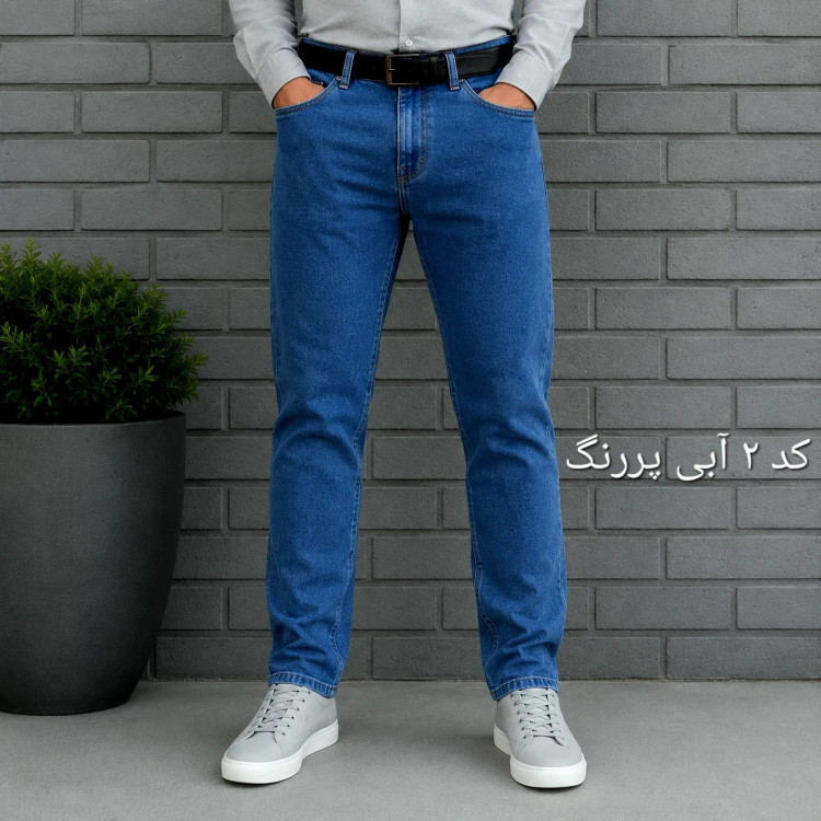شلوار جین مردانه راسته پنبه فلامنت در هفت رنگ سایز 40 تا 58