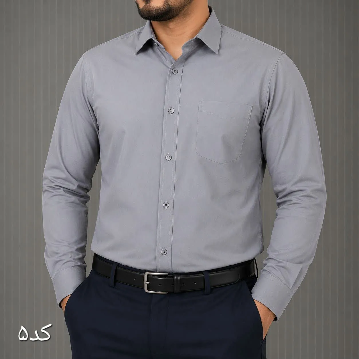 پیراهن آستین بلند مردانه جنس بنگال قواره آزاد در رنگبندی متنوع