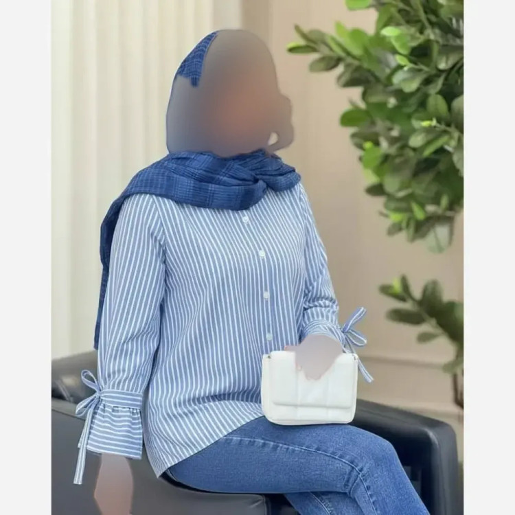 شومیز زنانه نخی خنک تابستانه مدل شیما فری سایز 36 تا 46